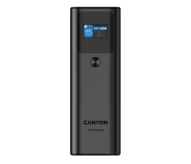 CANYON PB-2010 TFT 27000 mAh 97.2Wh PD140W QC 3.0 Czarny - 1261513 - zdjęcie 4